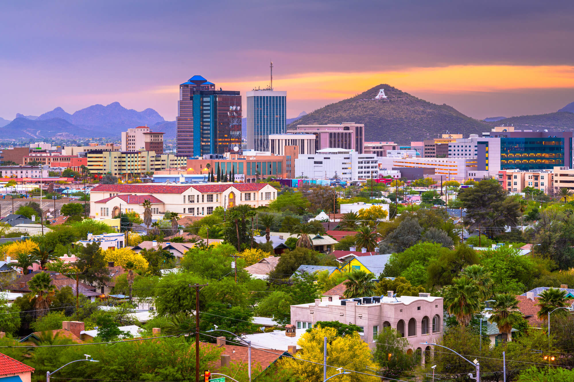 An image of beautiful and bustling Tucson, Arizona